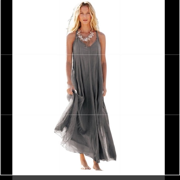 cotton gauze maxi dress